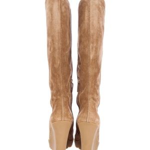 Brand new in box! Gucci tan suede boots!!  Size 10 GORGEOUS! Big price drop!
